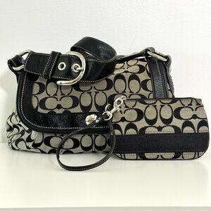 Vintage Coach Bag + Wristlet Bundle